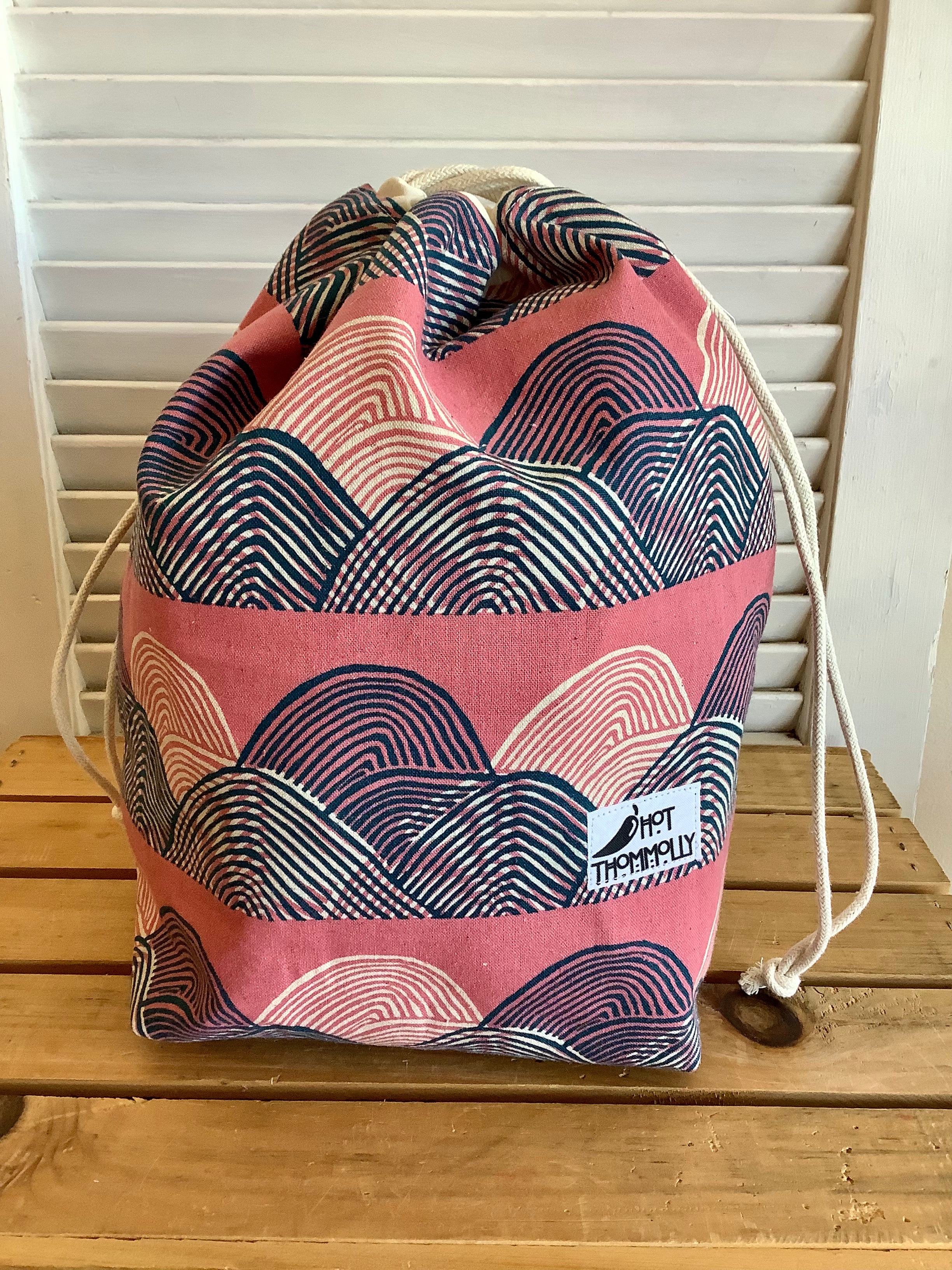 Lrg Pink Zen Half Circles