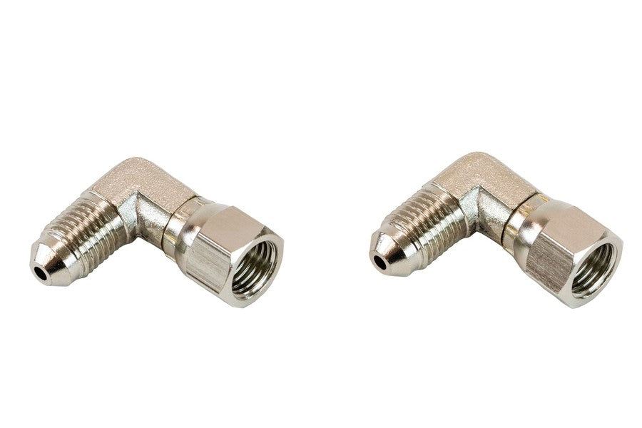 ARB 0740104 Elbow Fitting - JIC 04(M) to JIC 04(F) Hydraulic Connector (2-Pack) for Off-Road Vehicles, Heavy Equipment & Industrial Applications