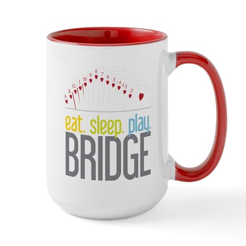 White/Red Inside - Bridge Large Mug