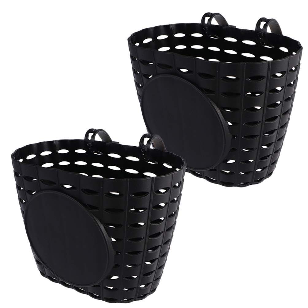 FAVOMOTO 2 Pack Bike Baskets - Durable Bicycle Storage Containers for Kids & Adults - Perfect for Groceries, Picnics & Cycling Accessories - Ideal for Commuting, Shopping & Outdoor Adventures