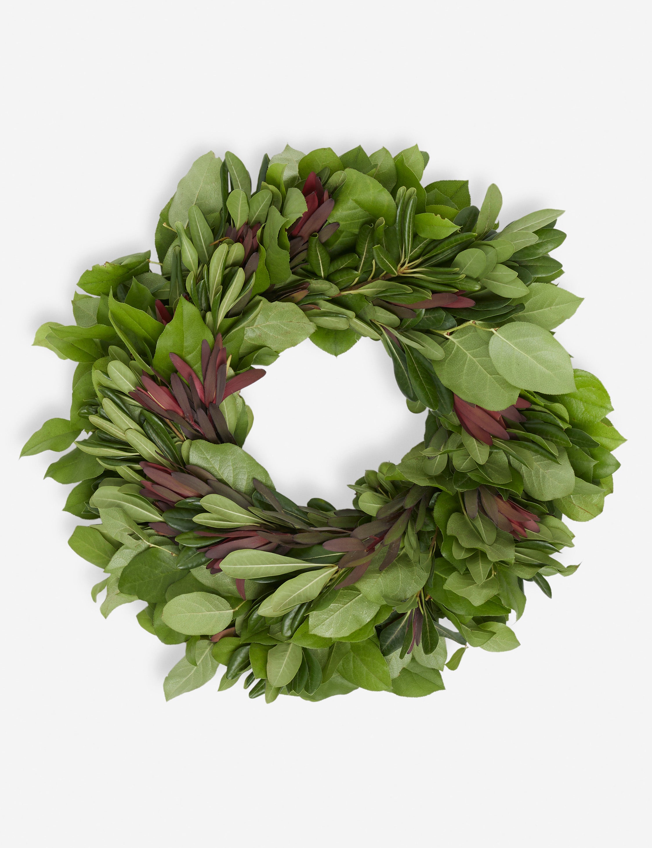 Fresh Handmade Lemon Leaf, Safari Sunset & Pitt Wreath - Elegant Floral Decor for Home, Wedding, and Seasonal Celebrations