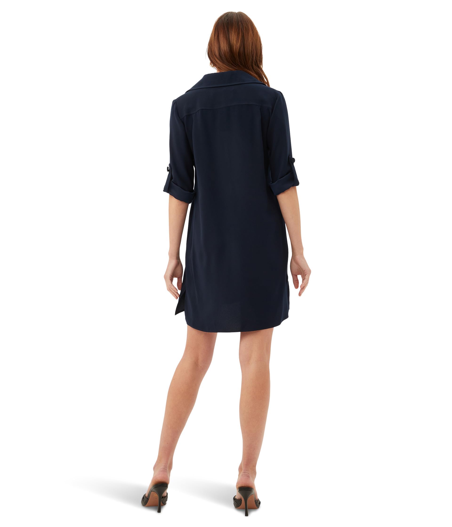 Trina Turk Women's Floral Print Short Sleeve Shirt Dress - Casual Summer Wrap Dress for Beach, Office & Weekend Outings