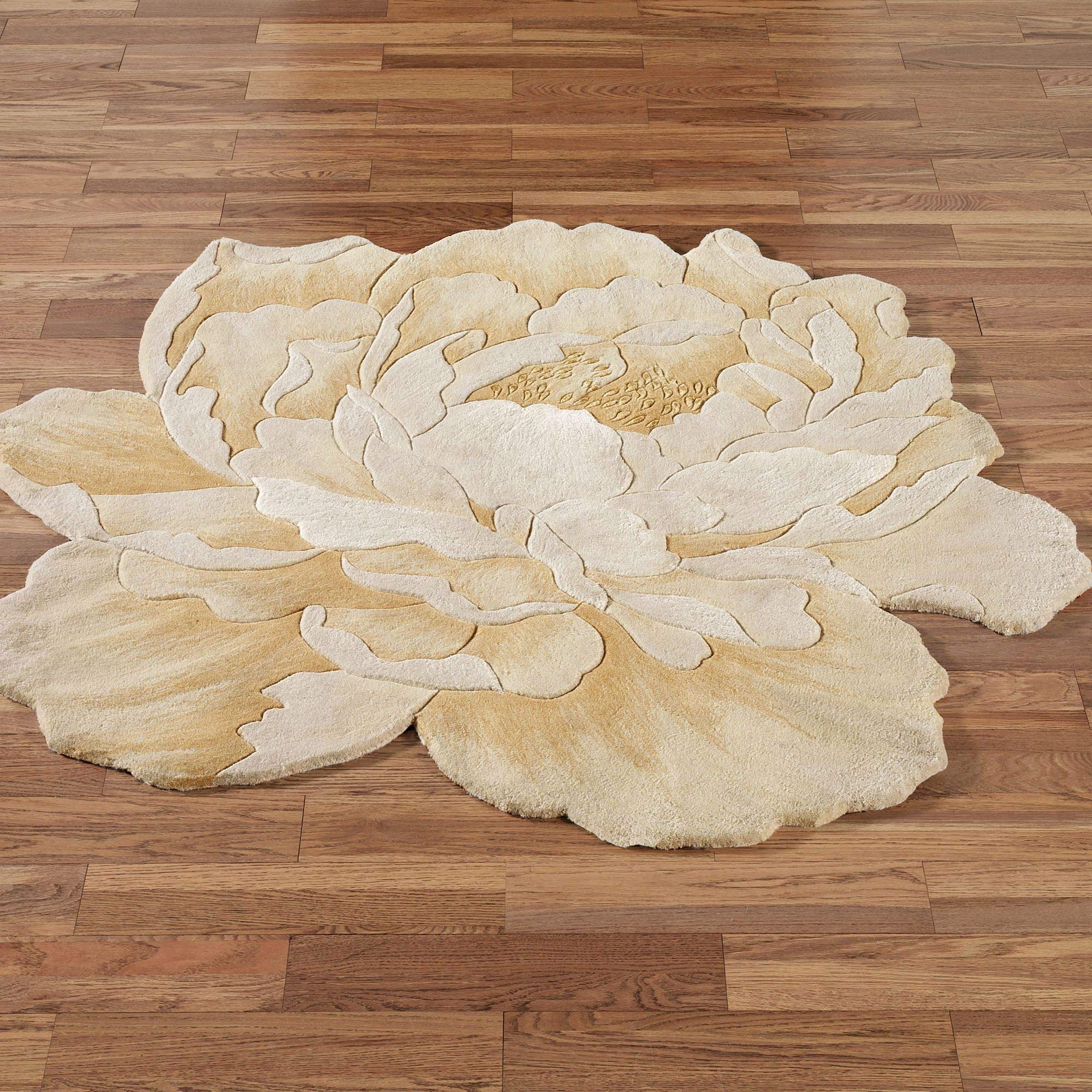 Nourison Midas Round Area Rug in Gold - Soft & Luxurious Accent Rug for Living Room, Bedroom, or Dining Room Decor
