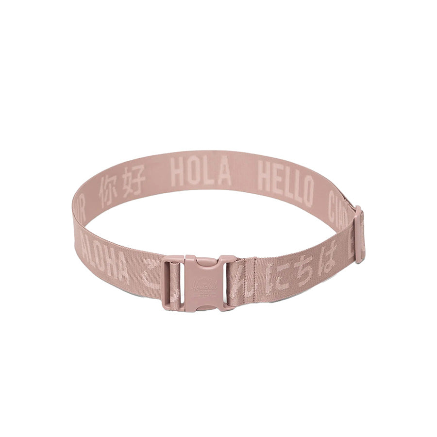 Herschel HSC S424 Adjustable Luggage Belt - Ash Rose | Travel Accessory for Suitcases & Backpacks | Secure & Stylish Carry-On Companion