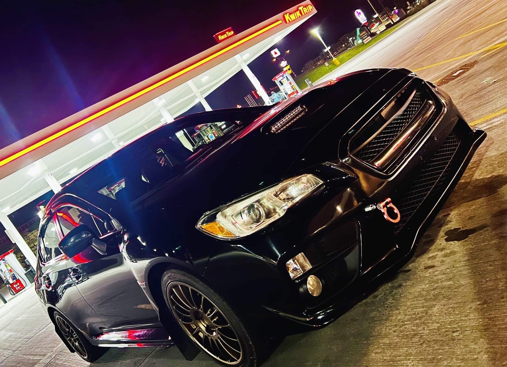 iJDMTOY 60W High Power LED Light Bar Kit for 2015-2021 Subaru WRX - Hood Scoop Mount with Wiring & Switch - Off-Road & Night Driving Enhancement