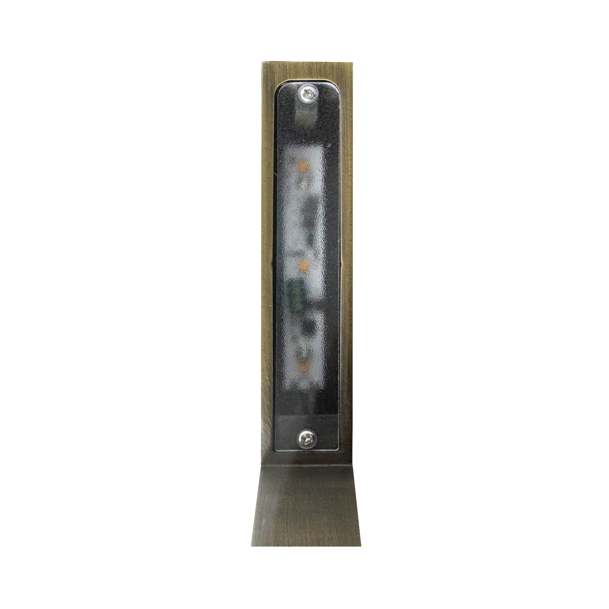 3W 3000K Warm White Integrated LED Brass L-Shaped Low Voltage Landscape Lighting Pathway Light - Perfect for Garden Walkways, Driveways, and Outdoor Pathways