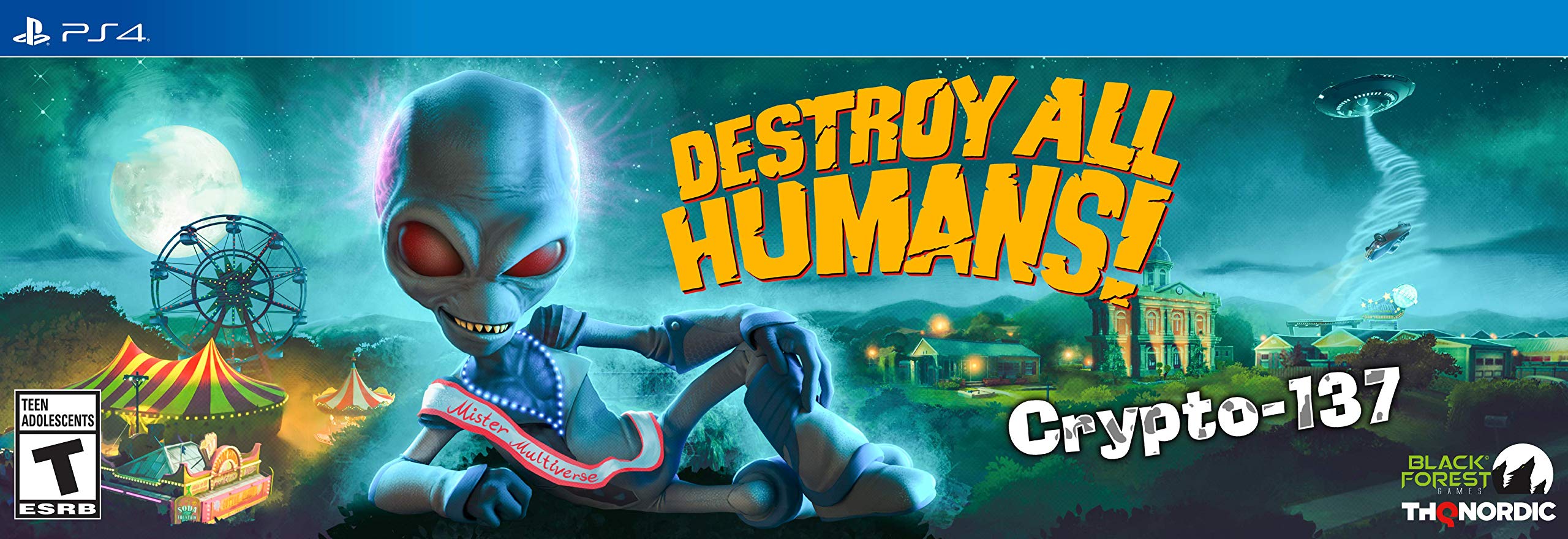 Destroy All Humans! Crypto-137 Edition - PS4 Game | Alien Invasion Action Adventure | Perfect for Sci-Fi Fans & Retro Gamers | Great for Single-Player Story Mode & Collectors