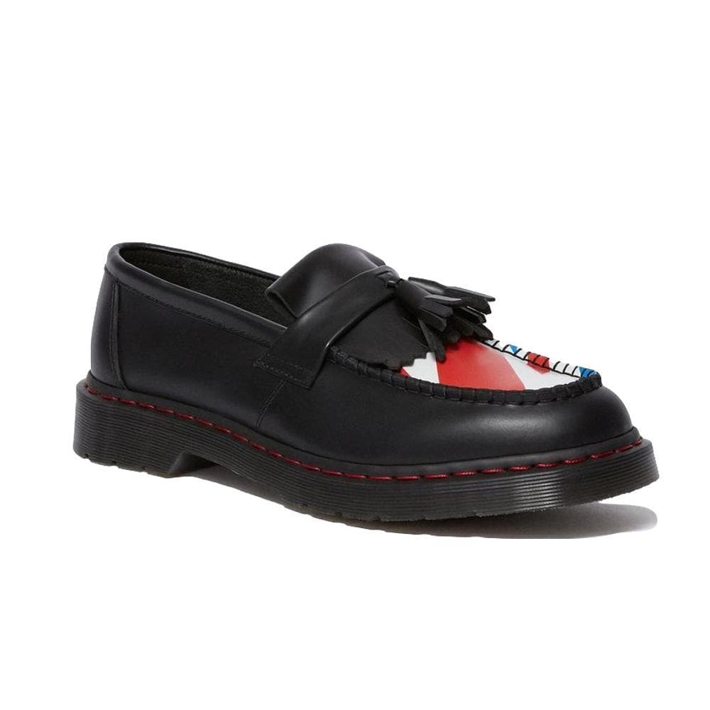 Dr. Martens COLLAB ADRIAN Black Leather Loafers - Stylish & Comfortable for Work, Casual & Office Wear