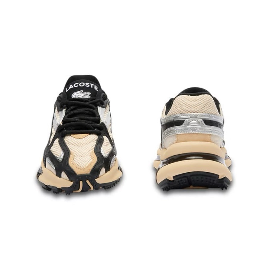 Lacoste L003 2K24 124 Men's Casual Sneakers in Light Tan & Black - Perfect for Everyday Wear, Office & Weekend Outings