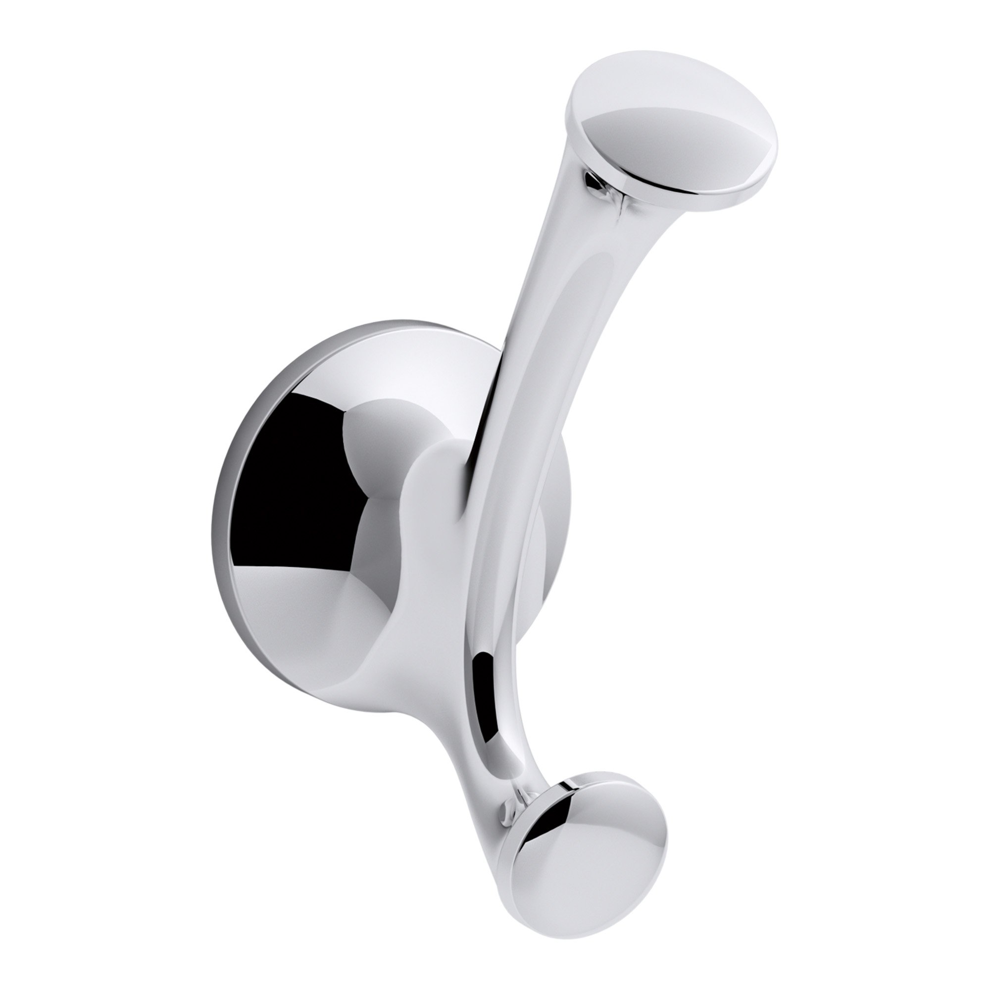 KOHLER K-R72788-CP Elliston Wall Mounted Robe Hook - Durable Bathroom Towel Hanger for Home & Hotel Use