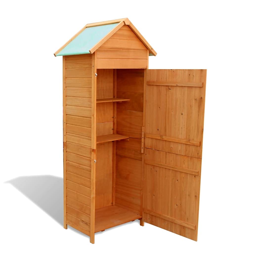 Rustic Solid Wood Outdoor Deck Box - Large Garden Storage Cabinet for Patio Furniture, Cushions, Pillows & Pool Toys (31.1