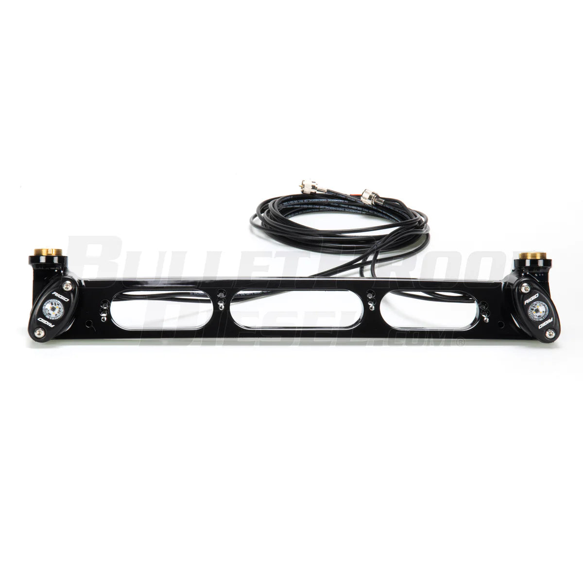 19-24 Ford Ranger Third Brake Light DUAL Antenna Mount with Rigid LED Lights | Off-Road Accessory for Enhanced Visibility & Style
