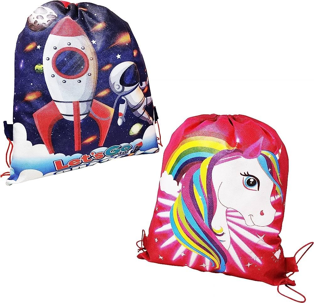 Royal Birthday Party Favors for Kids - 6 Pack Premium Haversack Bags - Perfect for Birthday Return Gifts, School Events & Party Giveaways