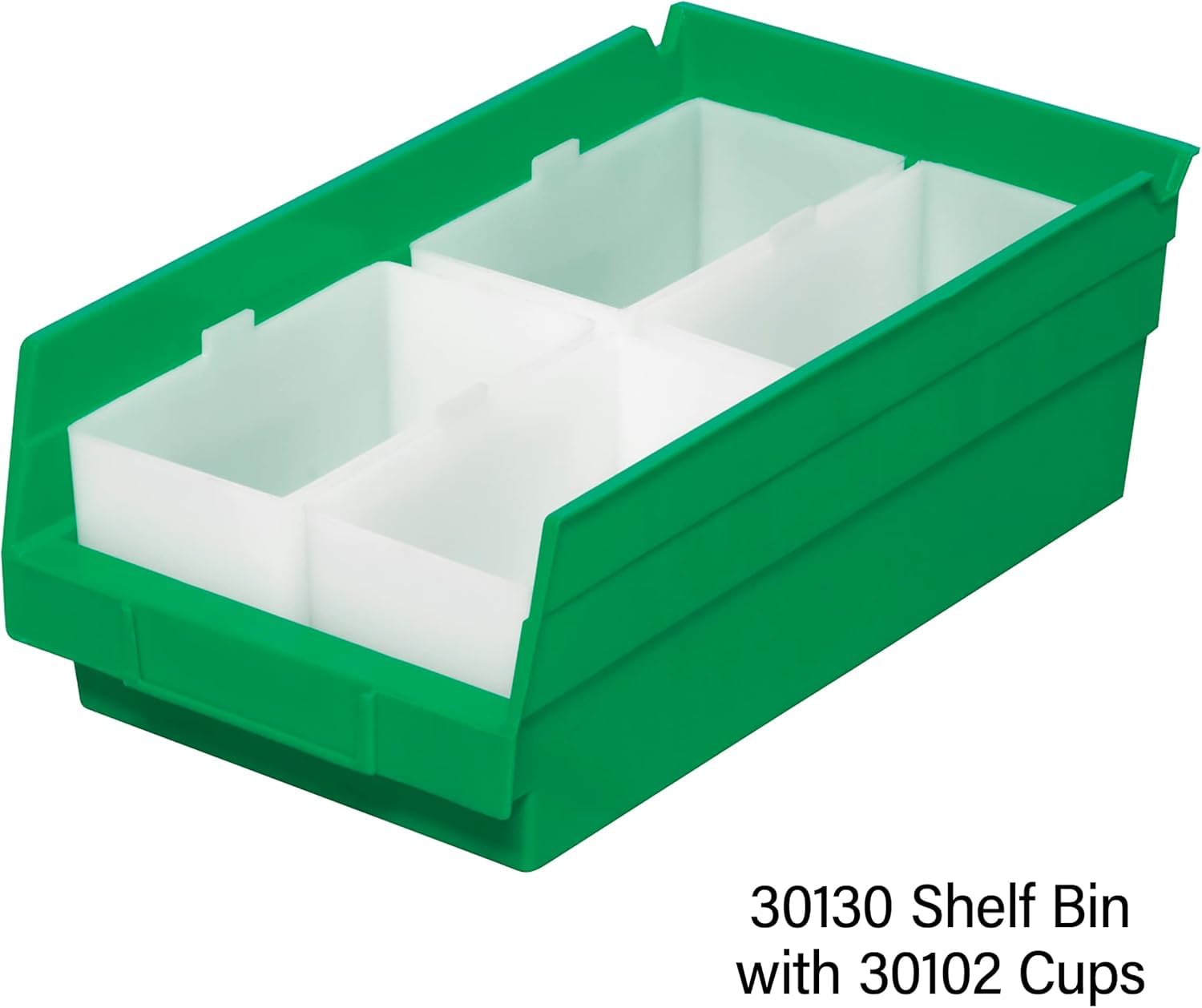 Akro-Mils 30130 Heavy Duty Plastic Storage Bins - 12-Pack, 12