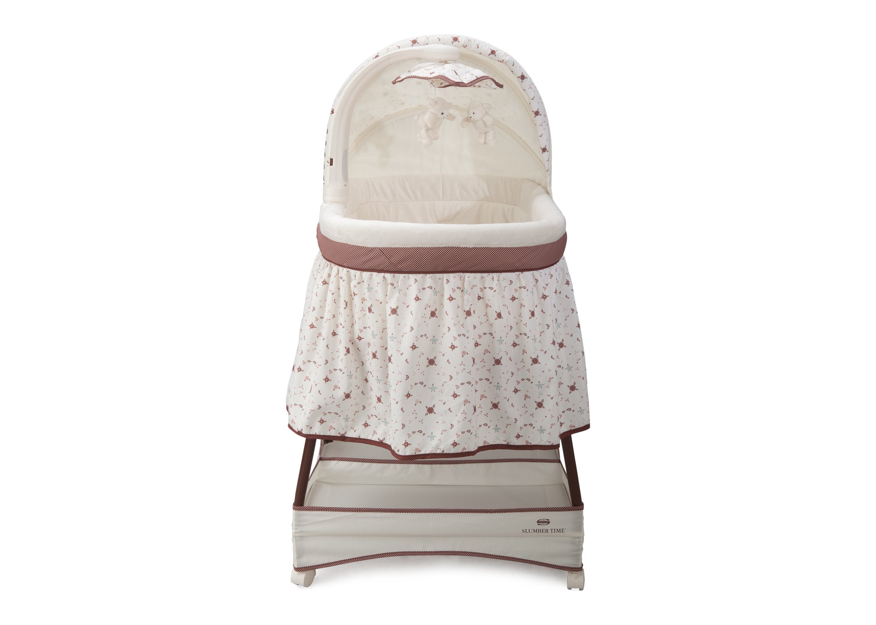 Slumber Time Elite Gliding Bassinet - Portable Baby Crib for Newborns & Infants - Smooth Rocking Motion for Better Sleep - Perfect for Nursery, Bedroom & Travel Use