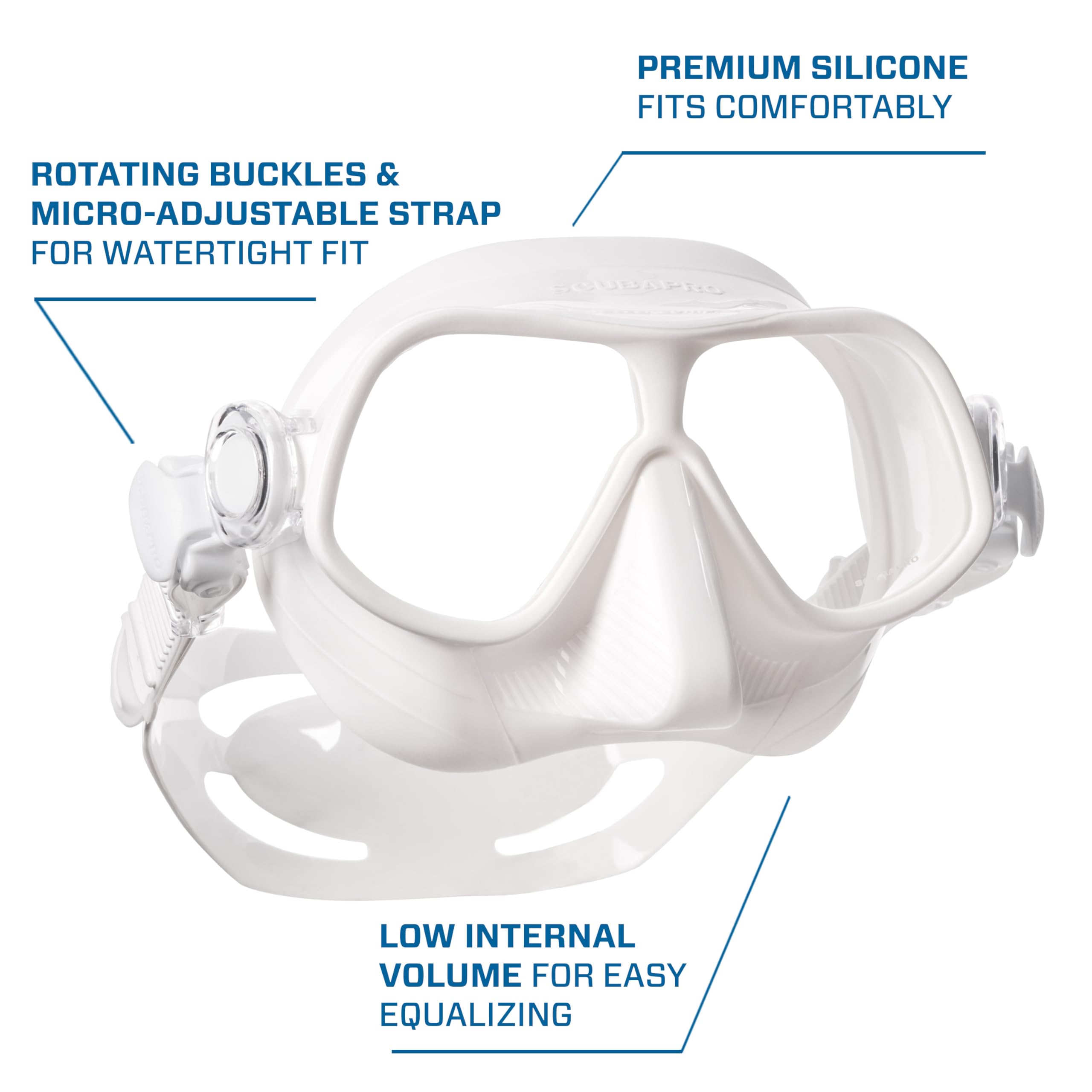 ScubaPro Steel Comp Freediving Mask – Professional Dive Mask for Spearfishing & Underwater Photography | Comfortable Fit & Wide Visibility for Deep Diving Adventures