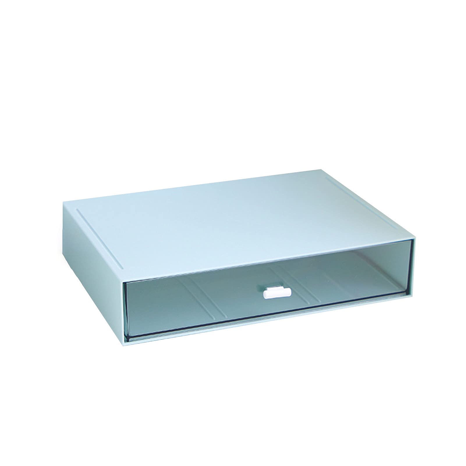 Large Capacity Storage Box Organizer - Drawer Type, Multi-Function Desktop Office & School Storage Container for Household (3 Colors, Blue) | Perfect for Home, Office, and Classroom Organization