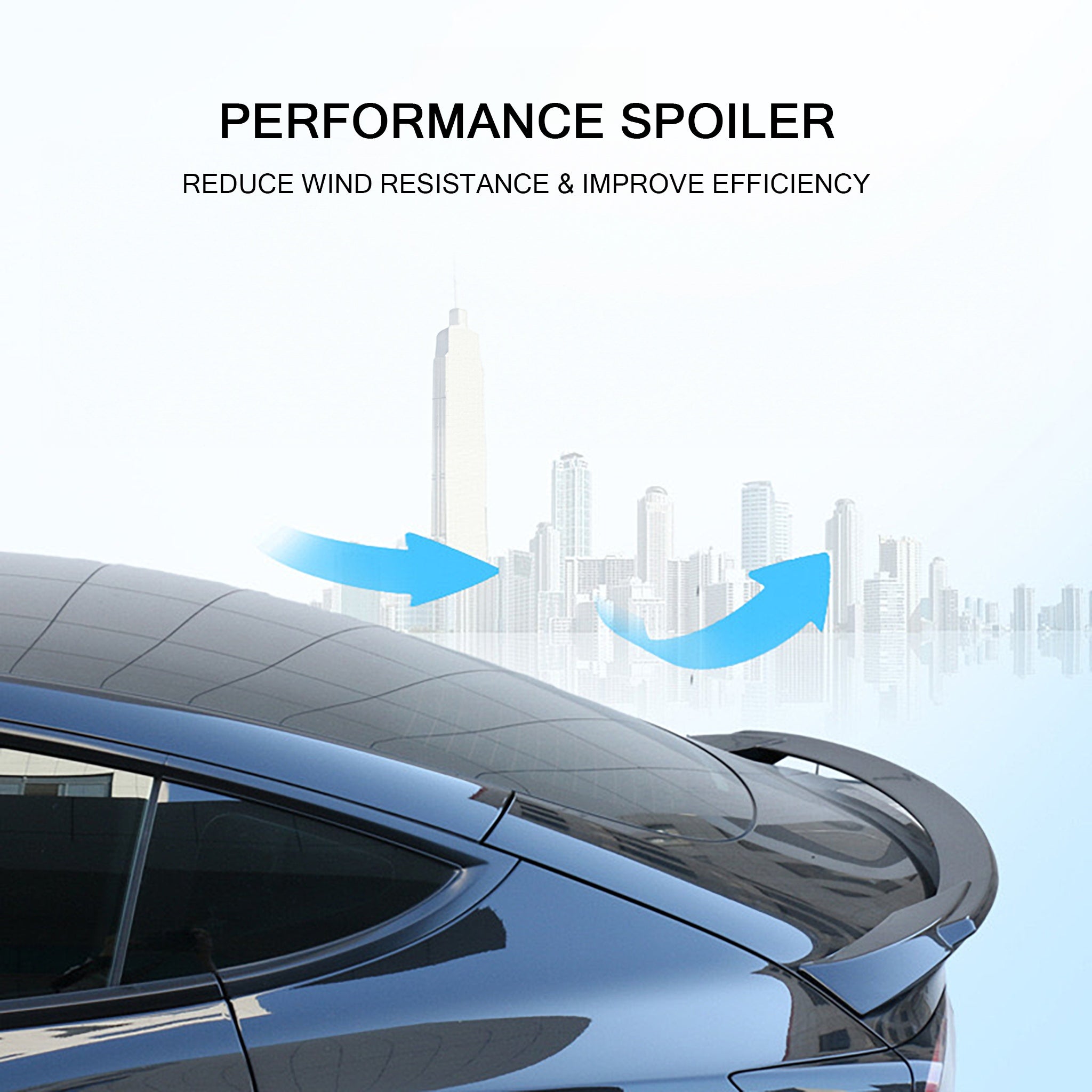 High-Performance Sporty Rear Spoiler for Tesla Model 3 & 2024+ Model 3 Highland - Aerodynamic Carbon Fiber Design - Perfect for Street Racing & Car Enthusiasts (EU Market Exclusive)