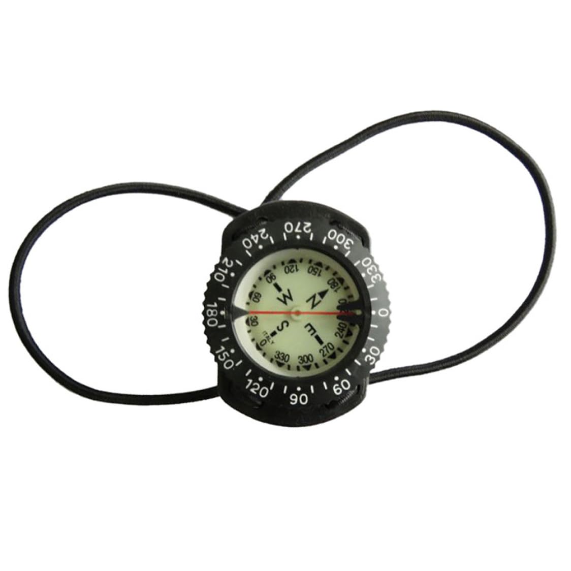 1PC Professional Scuba Diving Wrist Compass - Waterproof Underwater Navigation Compass with Adjustable Bungee Strap for Scuba Diving, Snorkeling & Marine Exploration