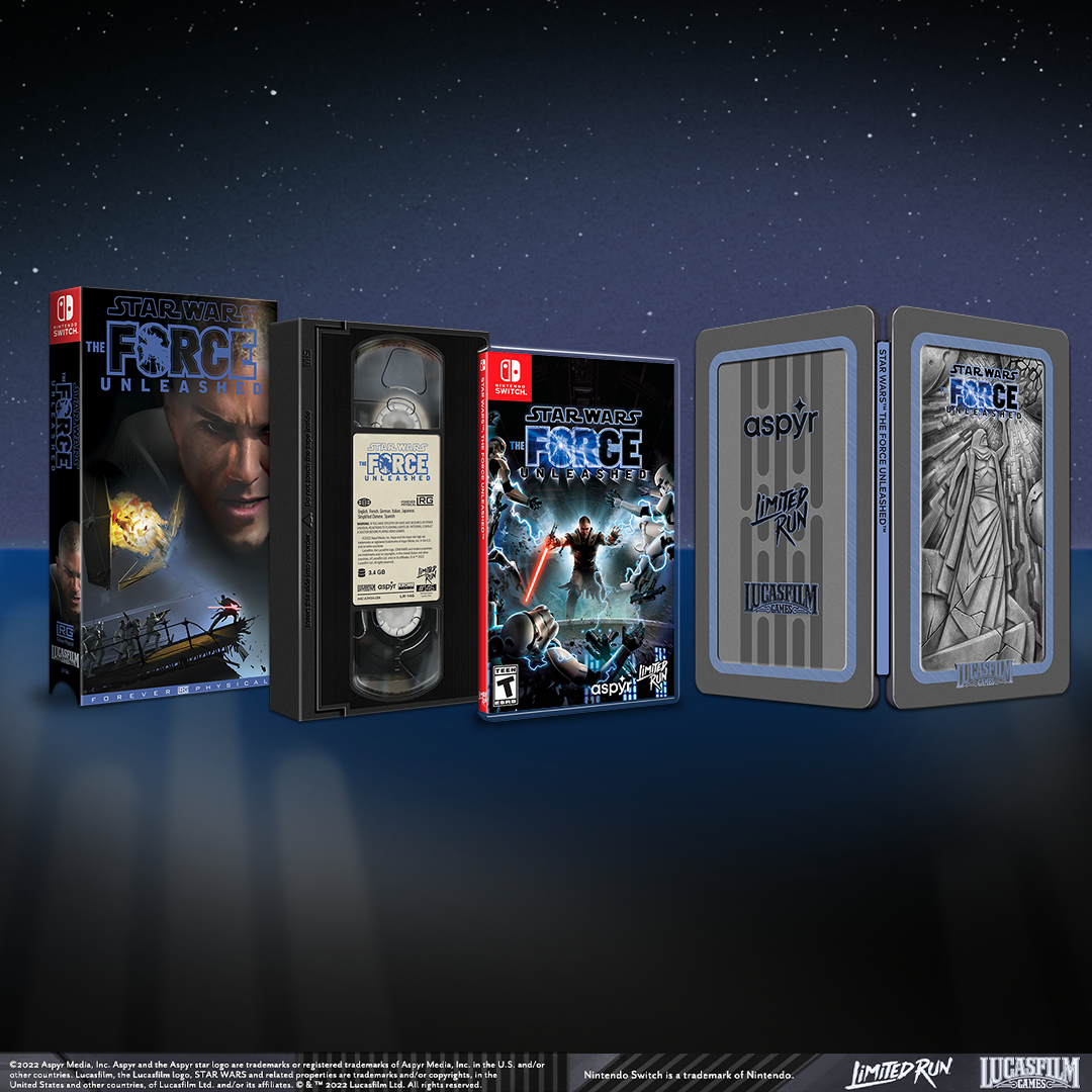 Star Wars: The Force Unleashed VHS Edition Switch Game - Limited Run #146 Collector's Edition - Convention Exclusive for Nintendo Switch | Perfect for Gaming Collectors and Star Wars Fans