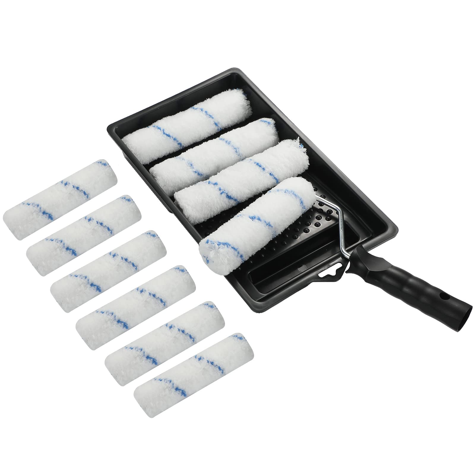 6 Inch High-Density Microfiber Paint Roller Refills with 1/2