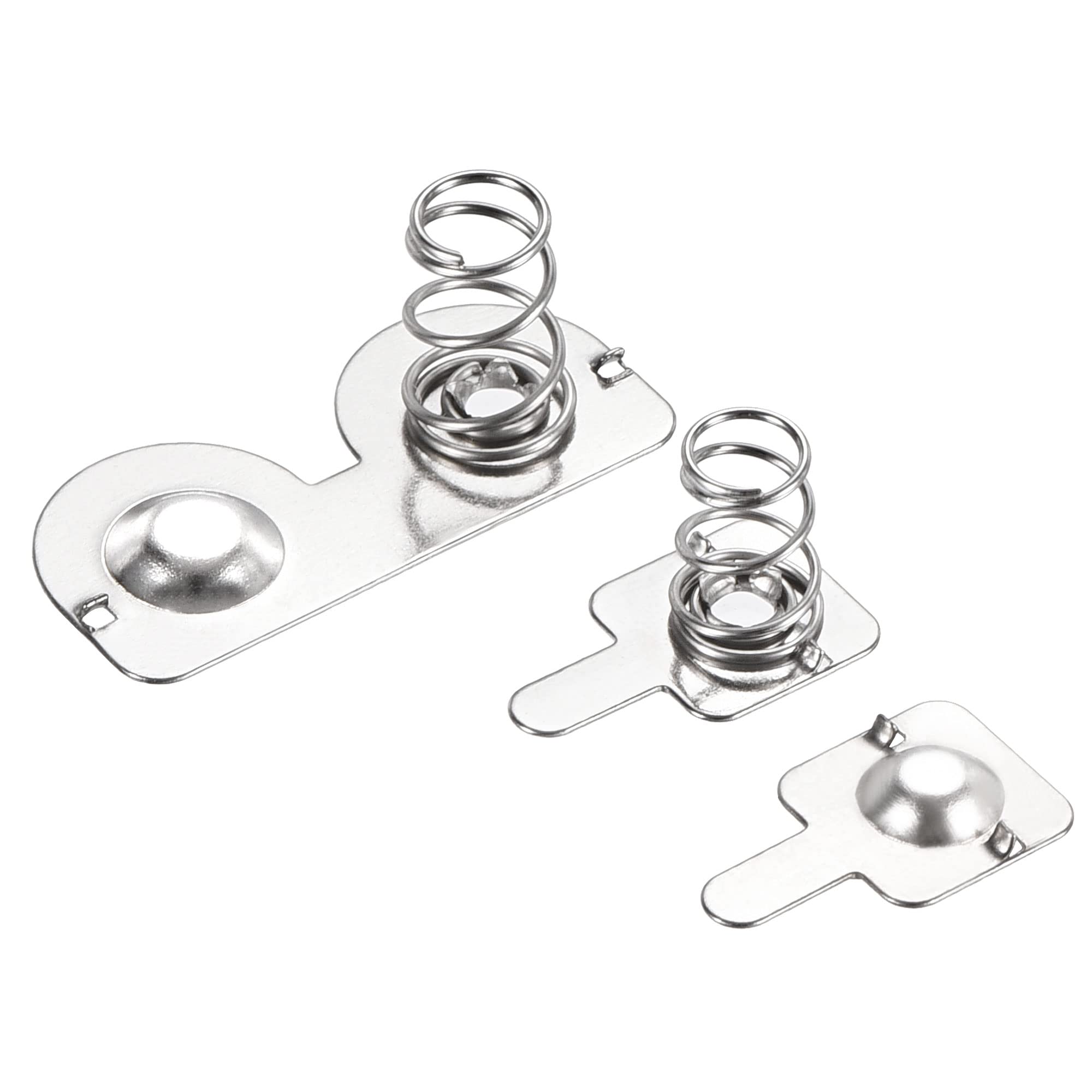 MECCANIXITY 10 Pairs AA AAA Battery Spring Plates & 20 Pcs AA Battery Negative to Positive Spring Contacts - Replacement Parts for Toys, Flashlights & Electronic Devices