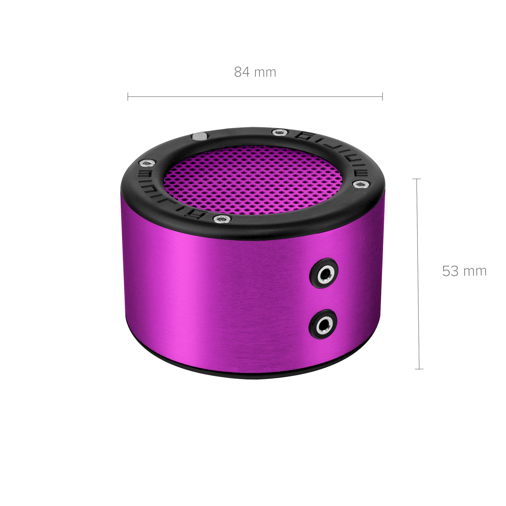 MINIRIG Mini Portable Rechargeable Bluetooth Speaker - 30 Hour Battery Life - Premium Stereo Sound - Wireless Speaker for Travel, Outdoor, Home & Party - Purple