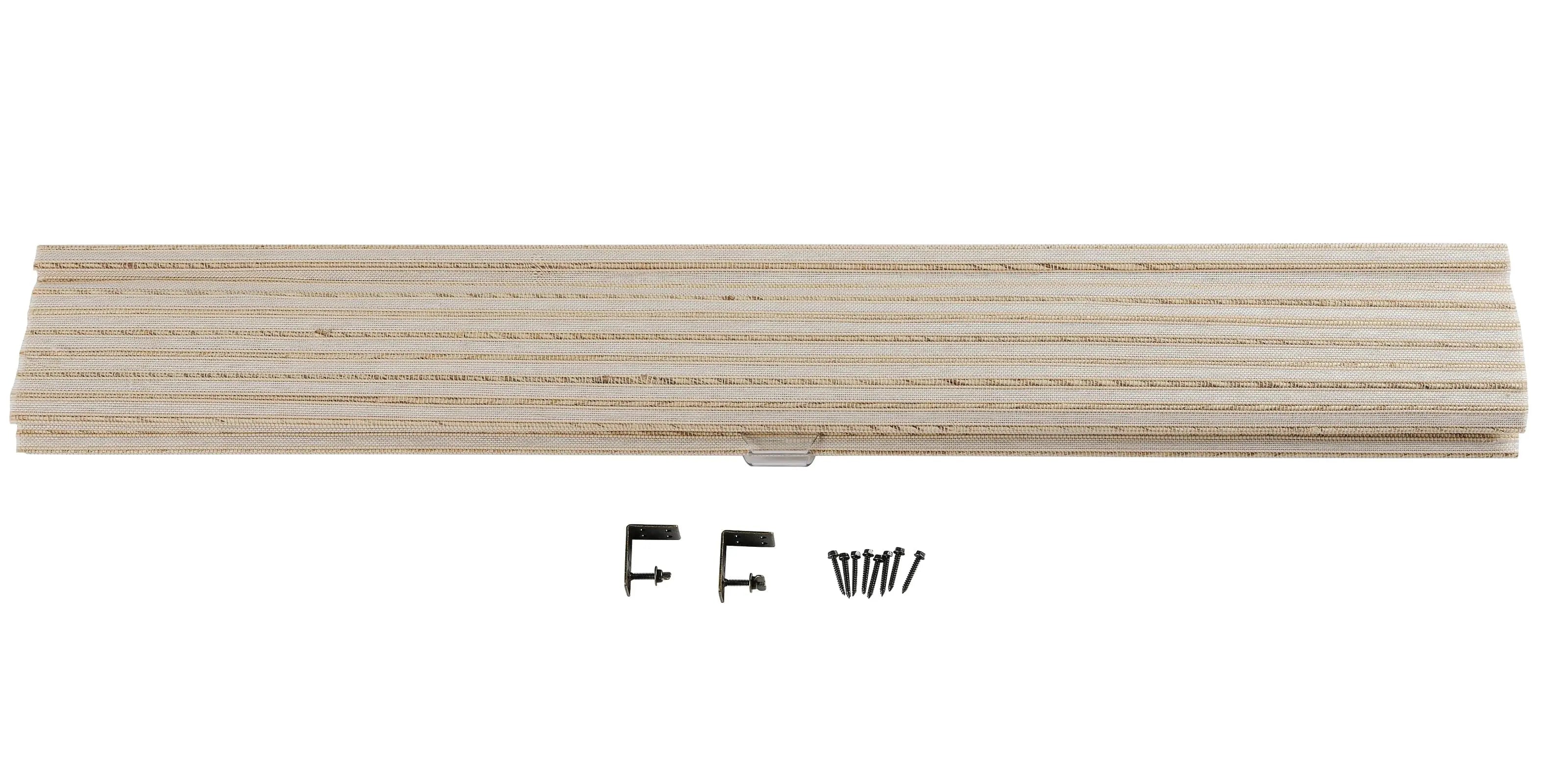 Natural Bamboo Woven Window Shade - Cream Color Eco-Friendly Roller Blind for Living Room & Bedroom Privacy & Sun Protection