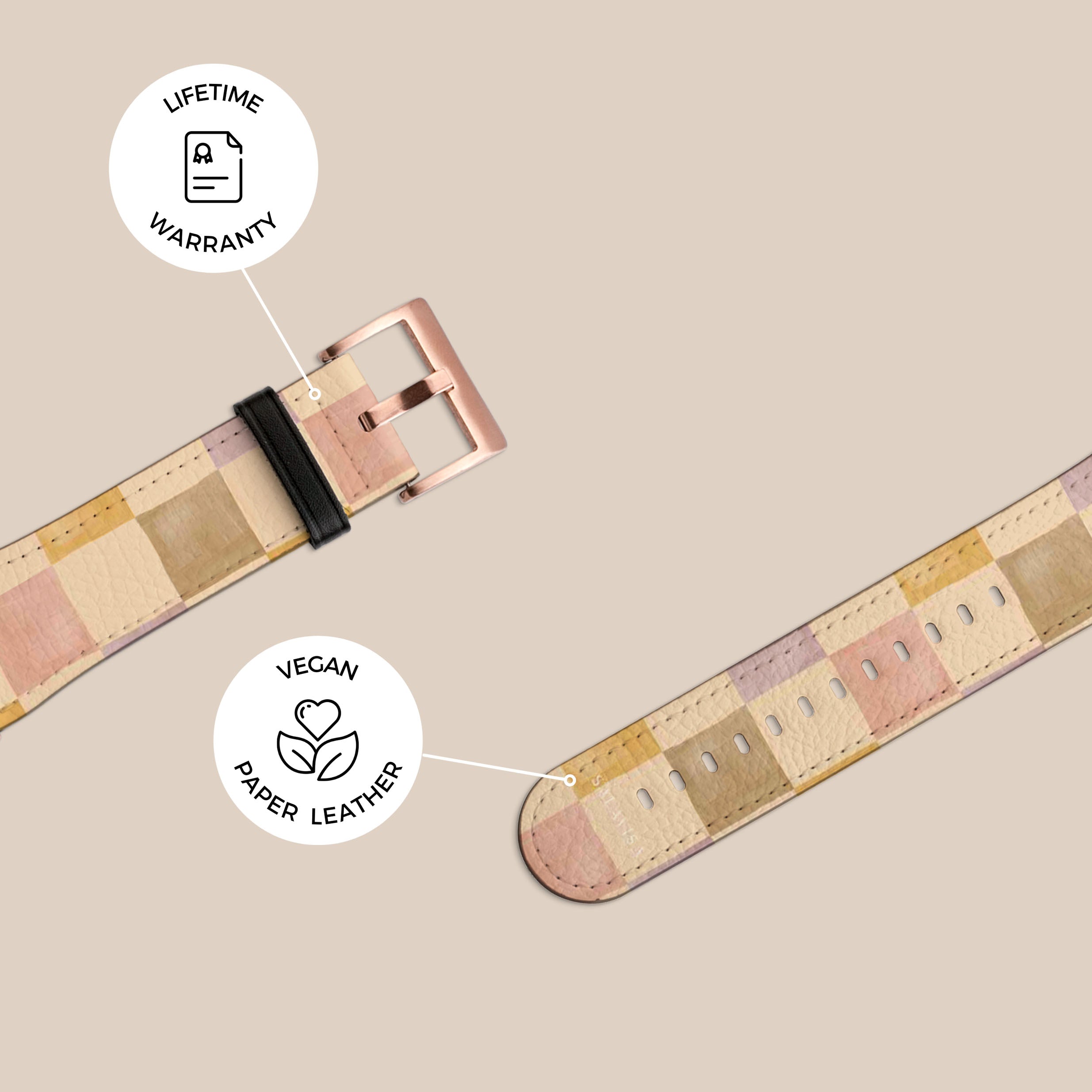 Pale Paradise Galaxy Watch Band - Stylish & Durable Replacement Strap for Samsung Galaxy Watch - Perfect for Workouts, Running & Everyday Wear