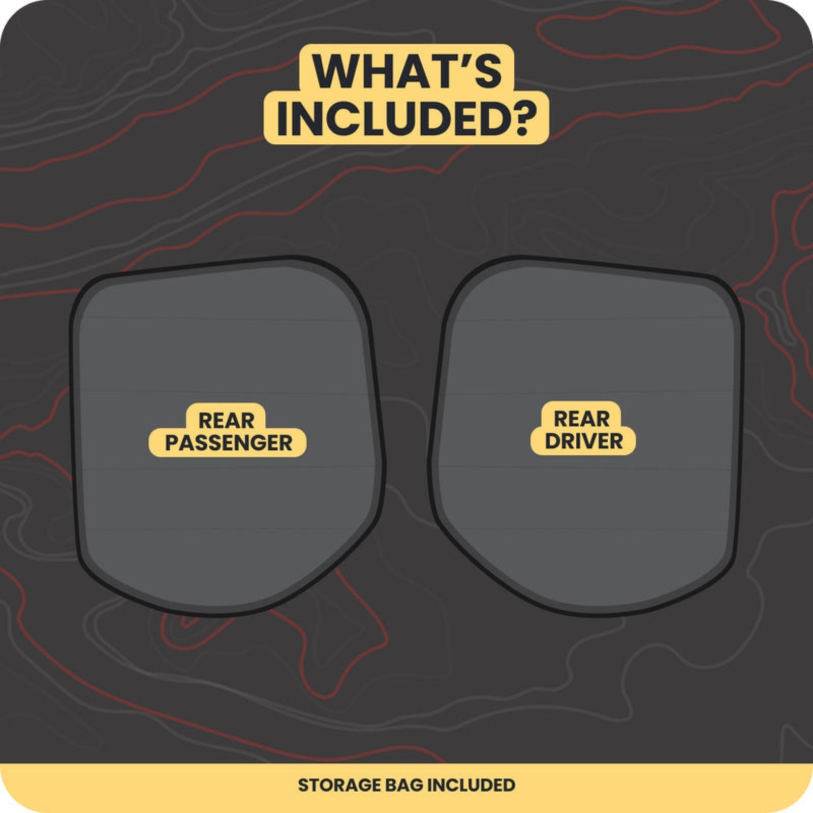Universal Rear Window Sun Shade for Cars - Blackout Privacy Cover for SUVs, Vans & Trucks - Perfect for Travel, Camping & Road Trips