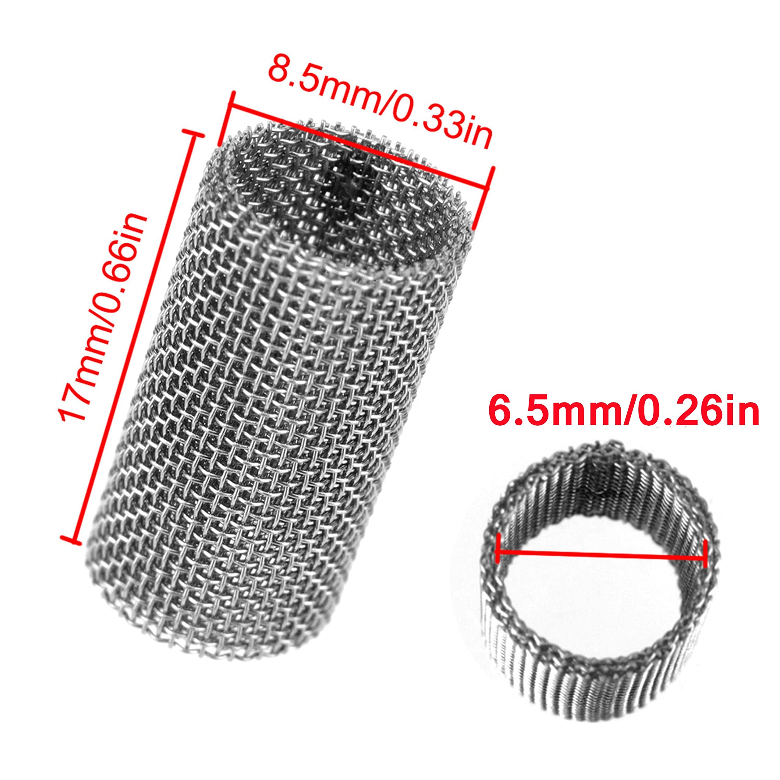 5PCS 310S Stainless Steel Heater Glow Plug Burner Strainer Screen - Compatible with Webasto & Eberspacher Diesel Air Parking Heaters - Durable Replacement Filter for Truck, RV & Marine Heating Systems