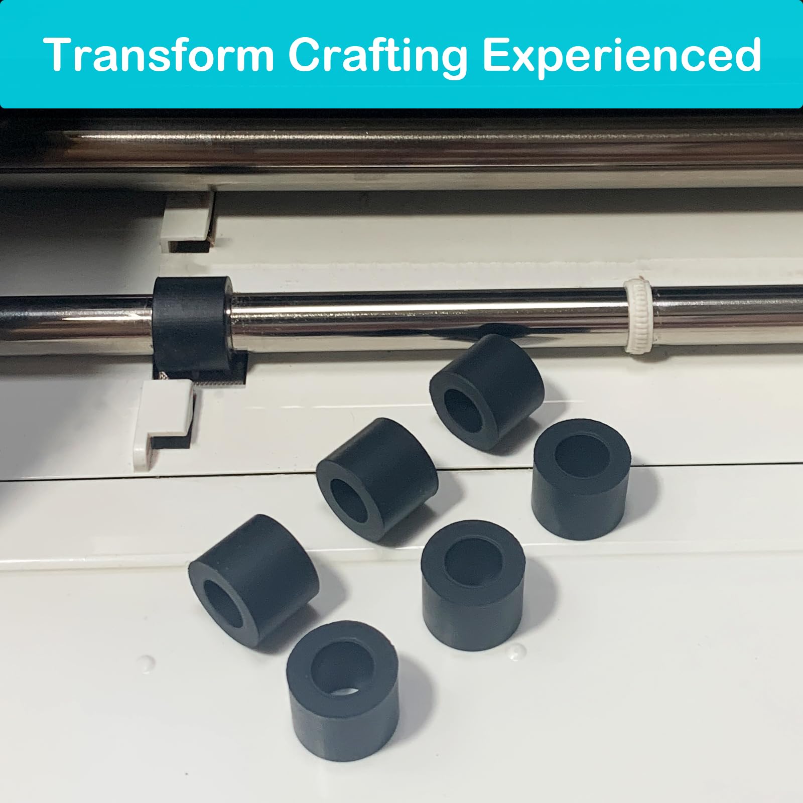 Replacement Rubber Roller for Cricut Maker & Maker 3 - DIY Repair Kit Accessories - Perfect for Crafting, Scrapbooking & Vinyl Cutting Projects