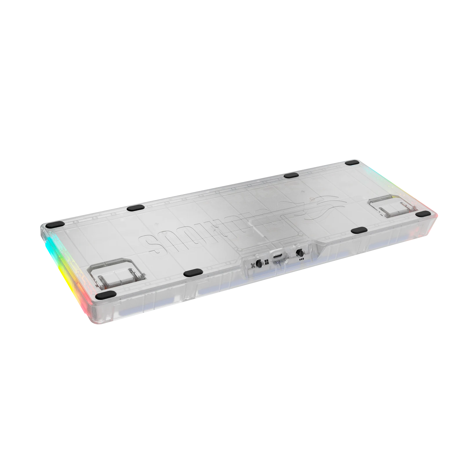 GMMK 3 65% Mechanical Keyboard Plastic Bottom Case - EXO Frost White | Perfect for Gaming, Office Work & Typing Enthusiasts