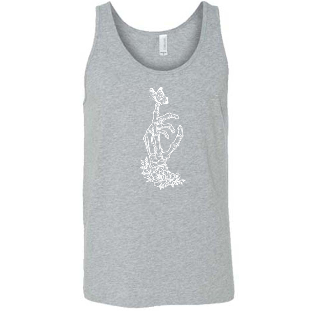 Skeleton Hand Butterfly Graphic T-Shirt for Men & Women | Gothic Style Unisex Tee for Halloween, Concerts & Casual Wear
