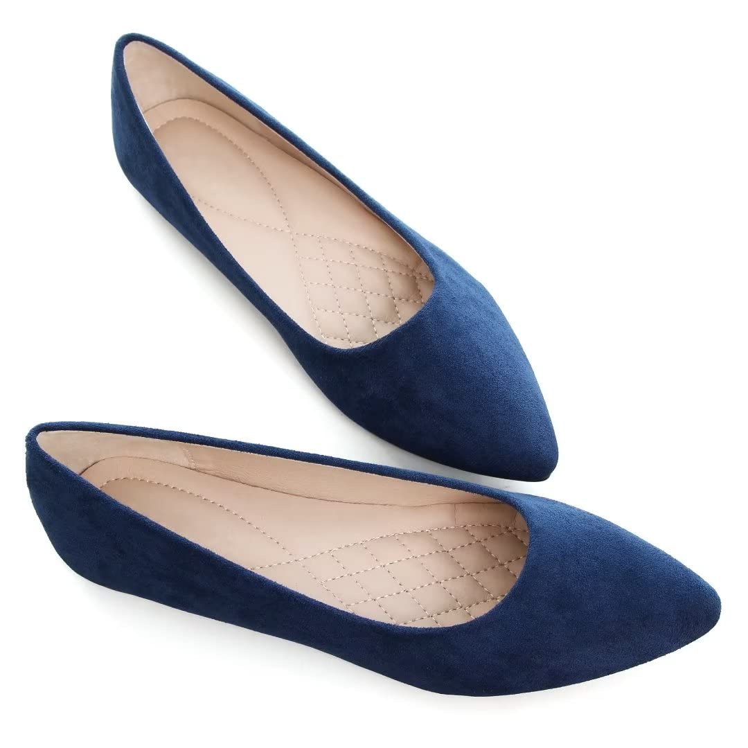 Stunning Women's Slip-On Ballet Flats - Soft, Classic Pointed Toe Shoes for Everyday Comfort | Perfect for Work, Casual Outfits & Dance