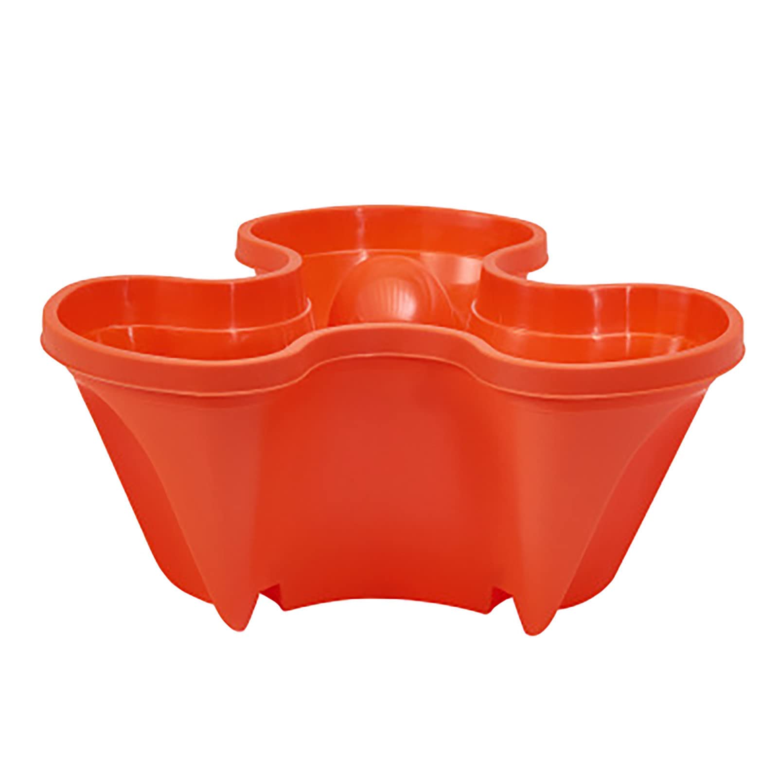 3D Three-Petal Flower Pot - Stackable Strawberry & Herb Planter for Multi-Layer Vertical Gardening | Perfect for Balcony, Patio & Indoor Plant Decor