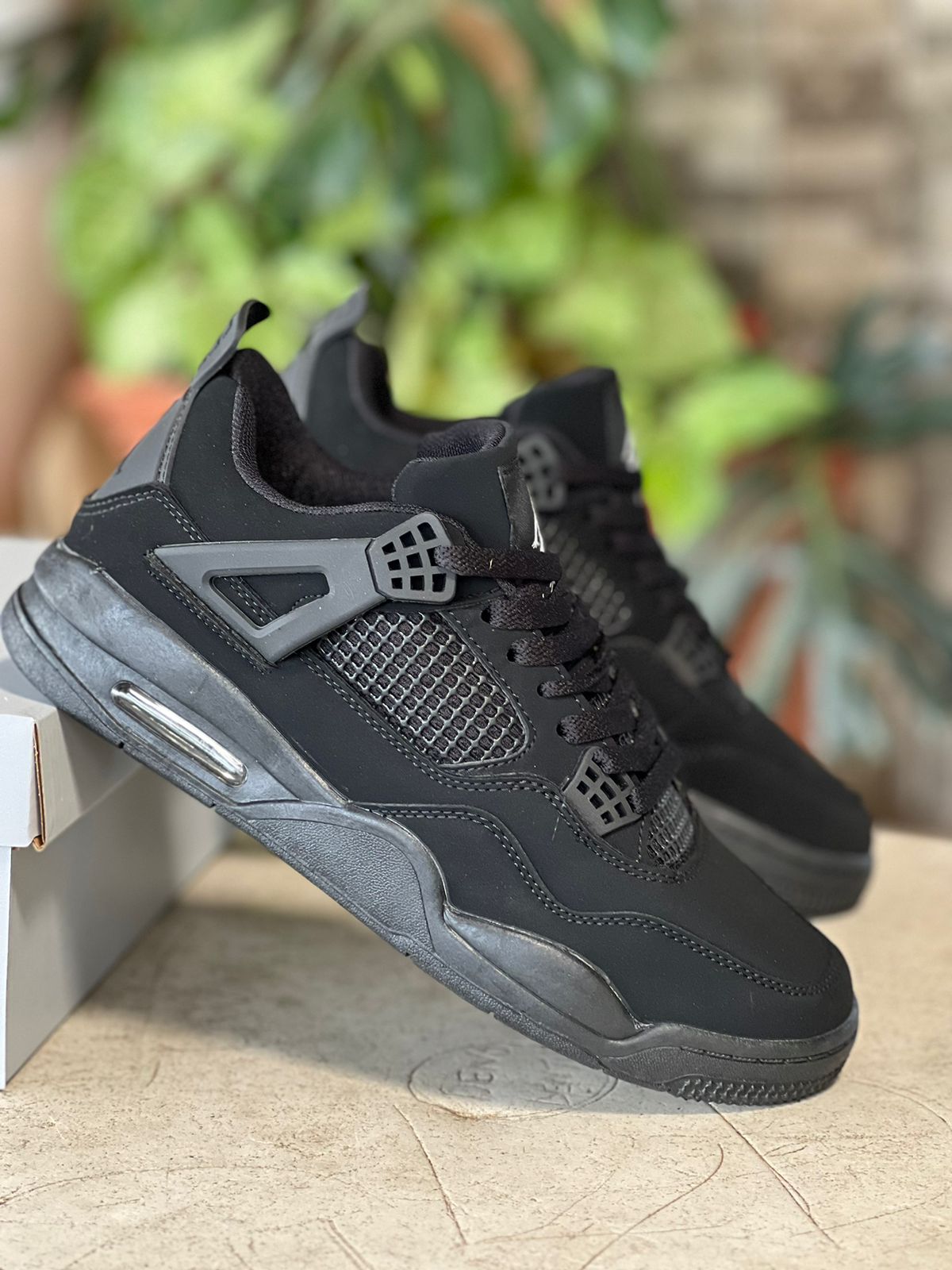 Nike Air Jordan 4 Retro Men's Basketball Shoes - Black Cement - High-Top Sneakers for Basketball, Streetwear & Casual Style