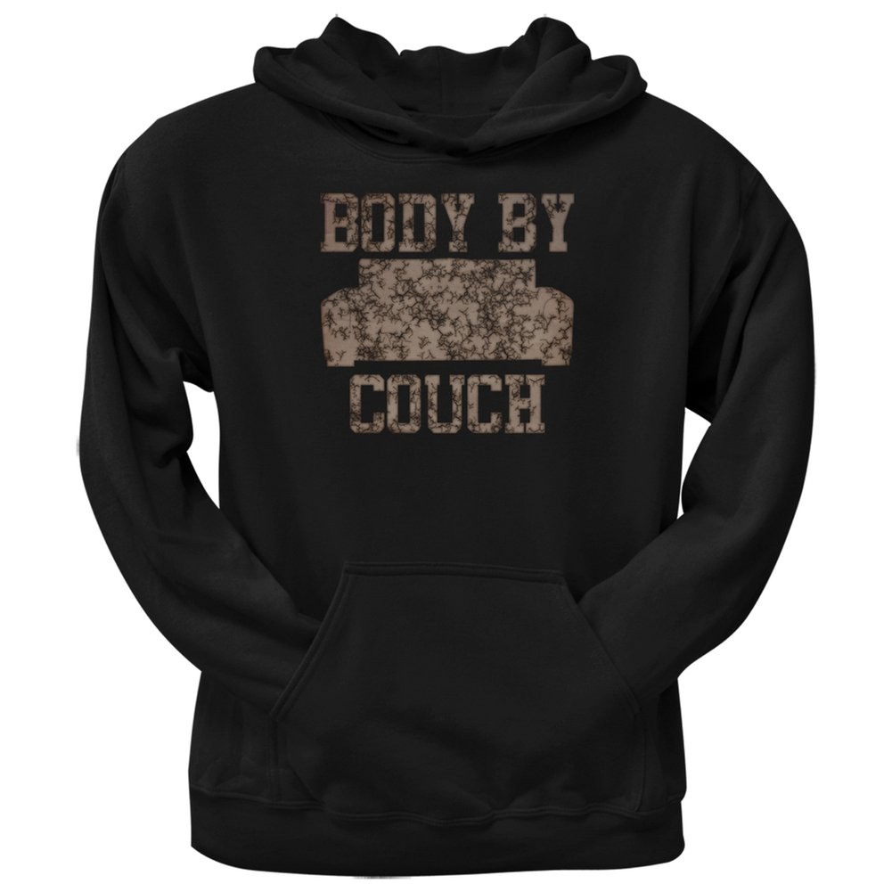 Old Glory Body by Couch Black Adult Pullover Hoodie - X-Large | Soft Cotton Fleece Hooded Sweatshirt for Men & Women | Perfect for Casual Wear, Lounging & Outdoor Activities