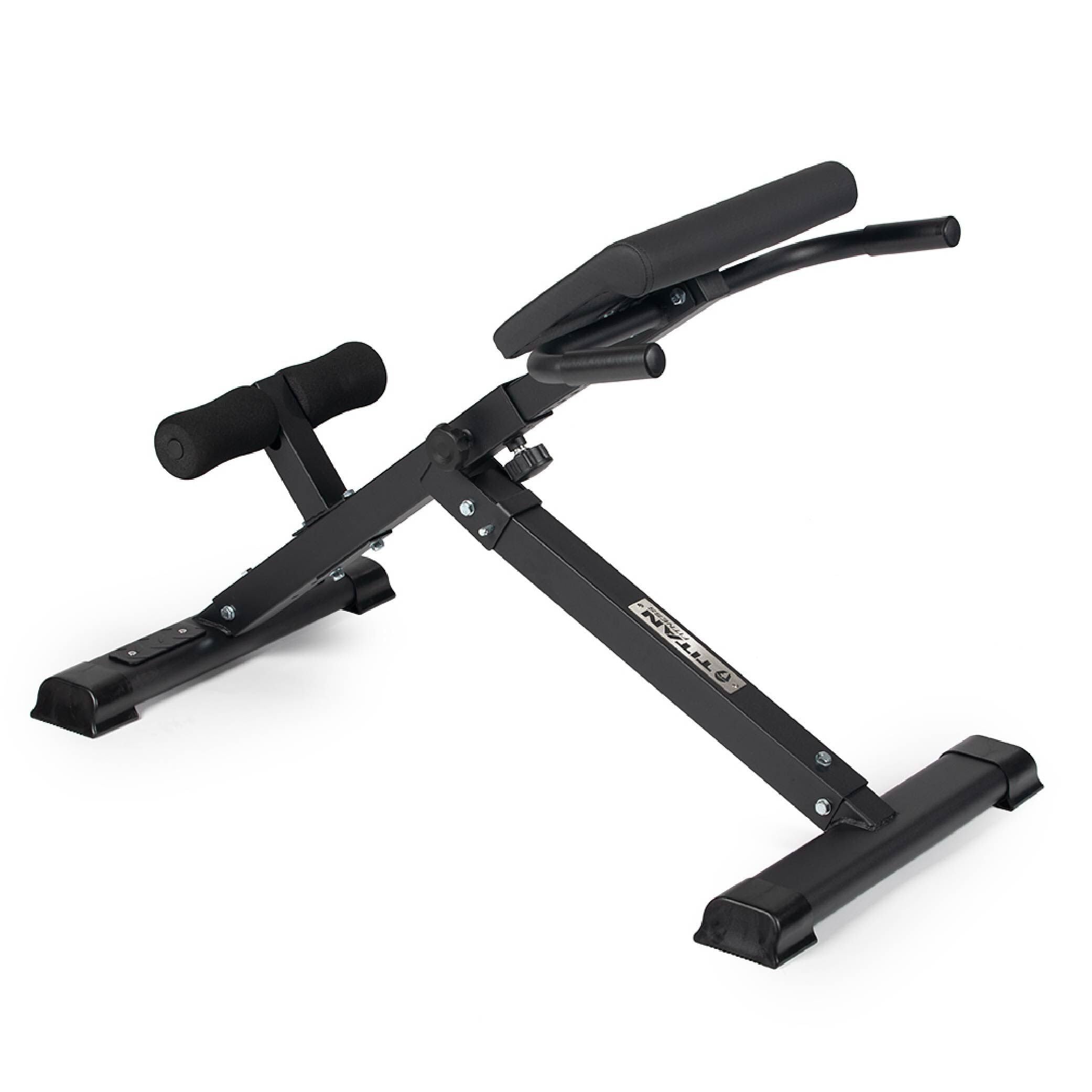 Titan Fitness Hyper Back Extension Bench - Heavy Duty Roman Chair for Home Gym, 250 LB Weight Capacity, Core & Back Strengthening Equipment - Perfect for Strength Training, Rehabilitation & CrossFit Workouts