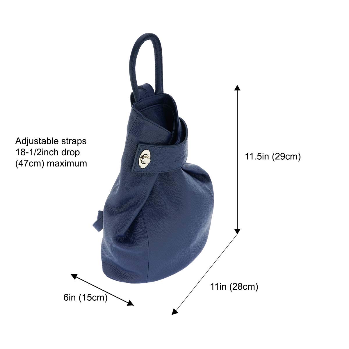Italian Genuine Leather Ostrich Pattern Tote Bag for Women - Dual Handles, Adjustable Shoulder Strap, Convertible Backpack - Perfect for Work, Travel & Everyday Use