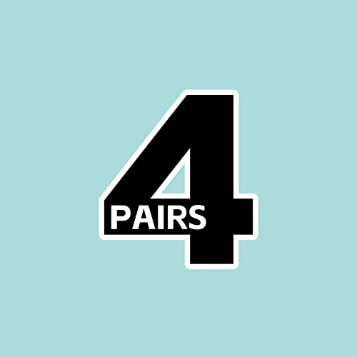 4 Pairs Light Blue