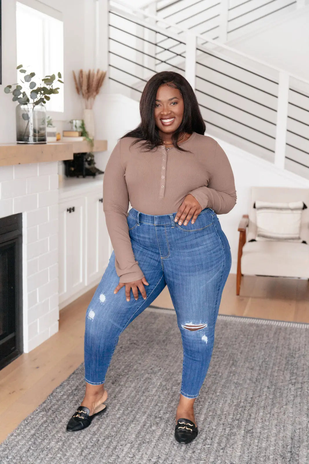 Get Together Mid Rise Skinny Jegging - Stretchy Comfortable Women's Jeans for Everyday Wear | Perfect for Work, Casual Outings & Travel