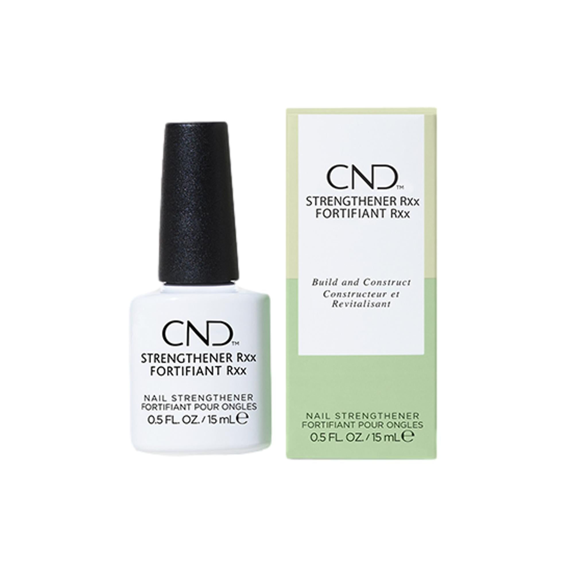 CND Strengthener RXx Nail Treatment - 0.5 fl oz | Professional Nail Hardener & Strengthener for Weak, Brittle Nails | At-Home Salon Quality Care for Stronger, Healthier Nails