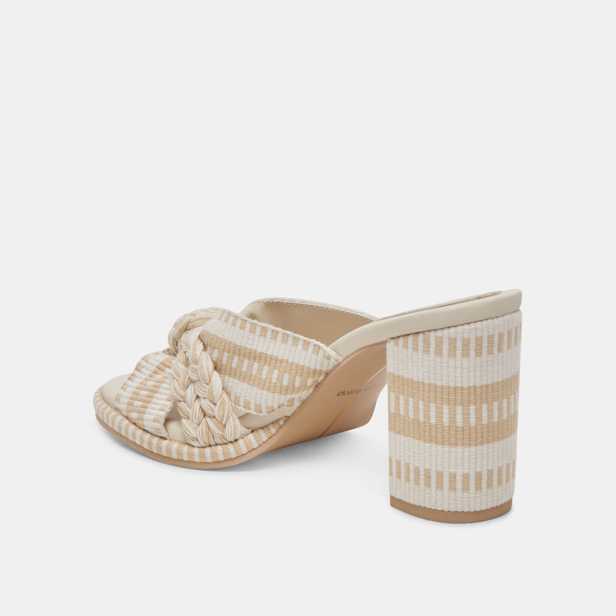 Brilah Women's Natural Multi Woven High Heels - Comfortable & Stylish Dress Shoes for Weddings, Parties & Evening Events
