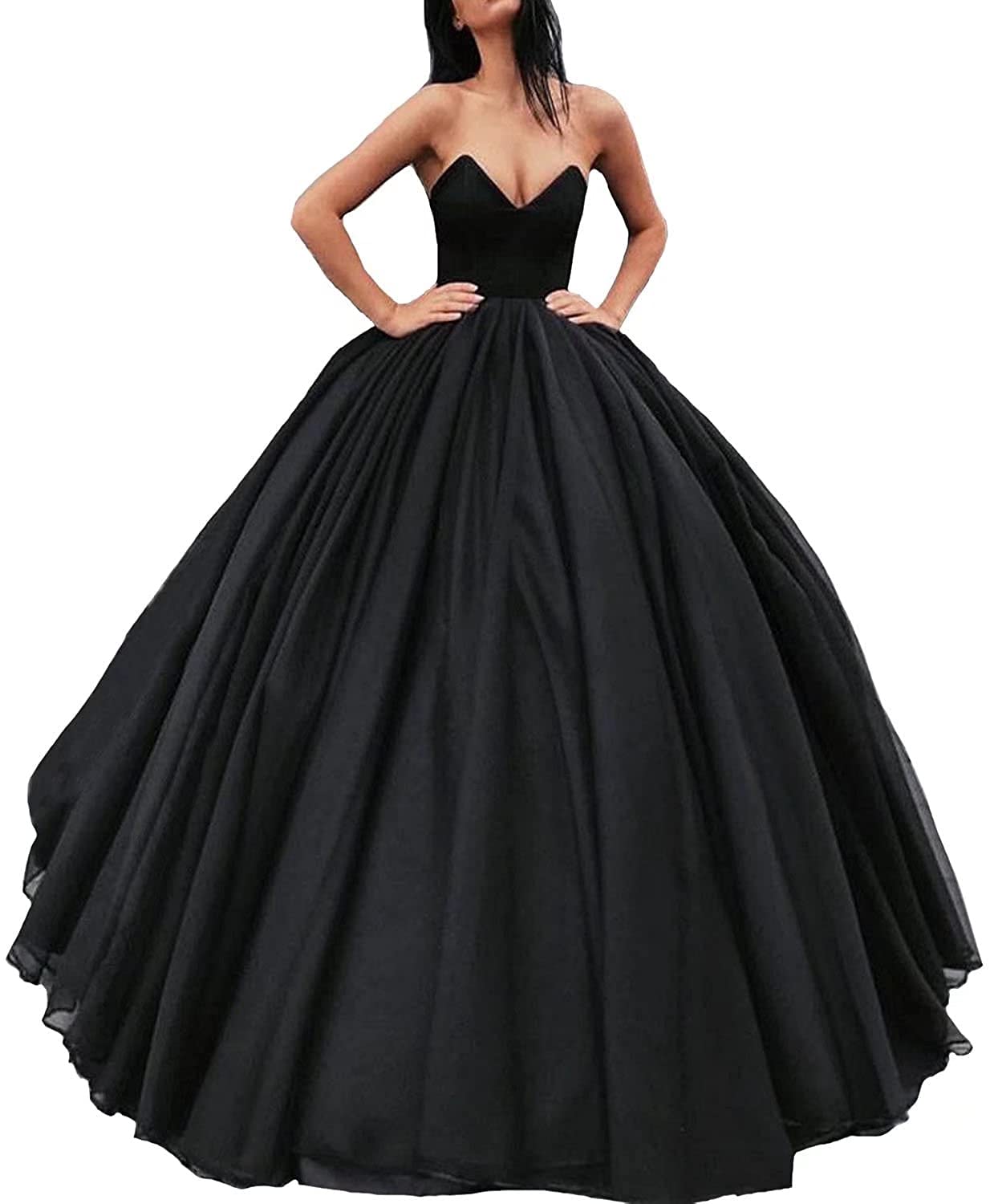 Yuxin Princess Red Ball Gown Quinceanera Dress 2024 | Plus Size Sweetheart Prom Gown | Long Formal Evening Dress for Weddings, Parties & Special Occasions