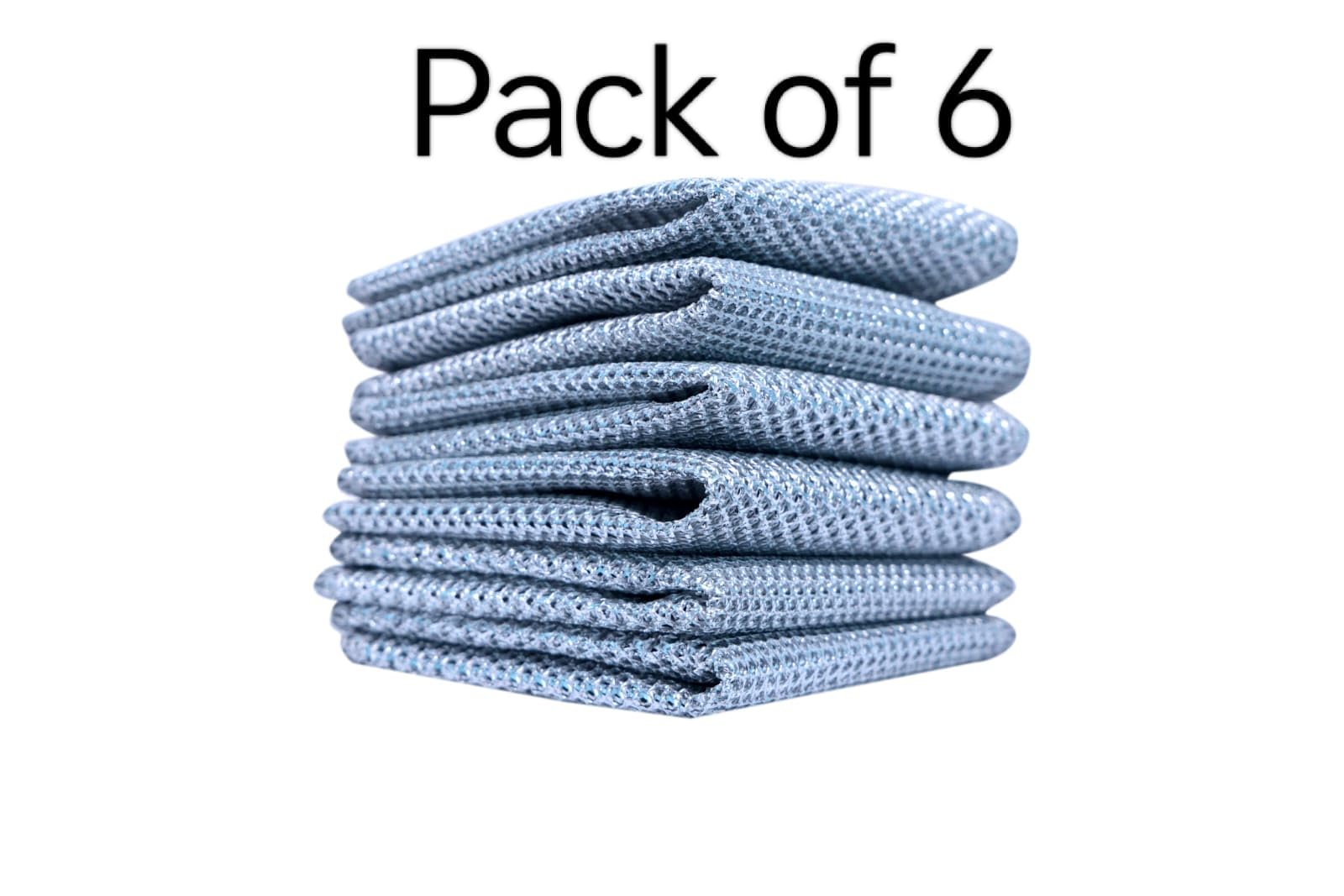 FARM FREE Non-Scratch Dishwashing Cloths (6-Pack) - 20x20cm Reusable Cleaning Rags for Kitchen, Sink & Countertops | Multi-Purpose Absorbent Cloths for Wet & Dry Use | Perfect for Washing Dishes, Cleaning Appliances & Household Surfaces