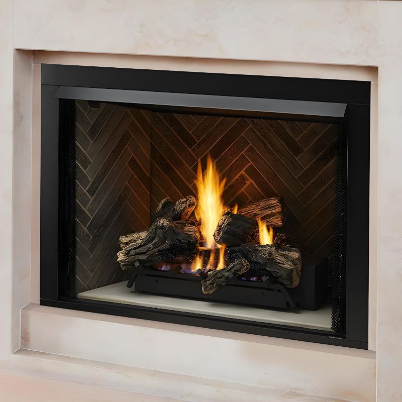 Empire Breckenridge Select 42 Vent Free Gas Fireplace - Natural Gas or Propane, 42 Inch, 30,000 BTU, Indoor Use for Living Room, Bedroom, or Basement Heating