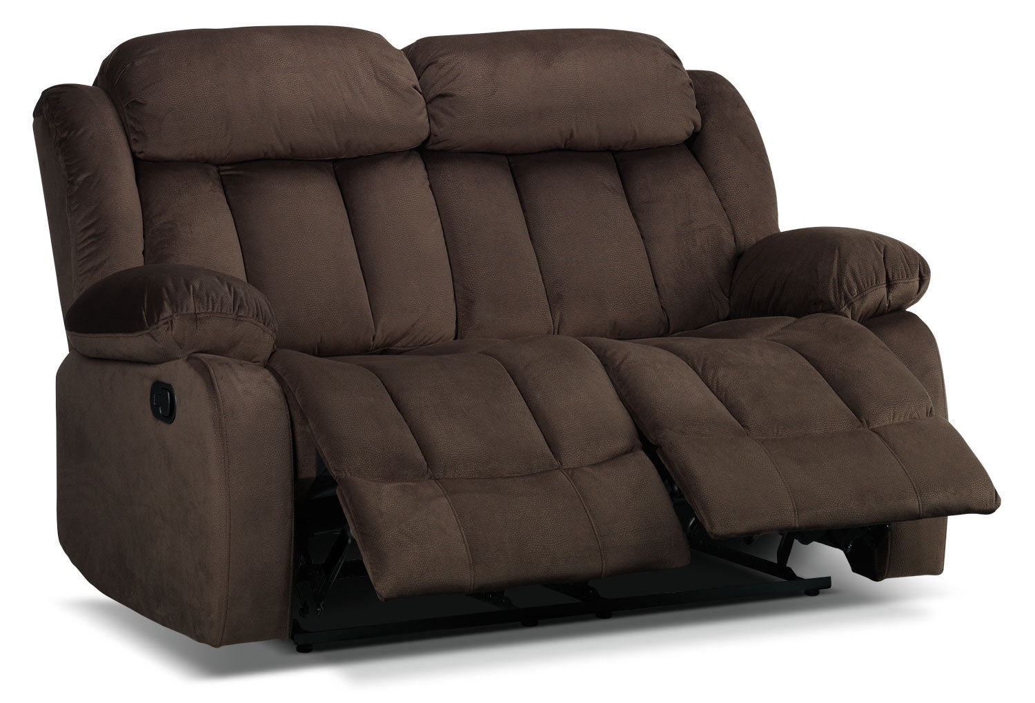 Comfortable Alabama Reclining Loveseat in Deep Brown - Perfect for Living Room, Home Theater & Relaxation