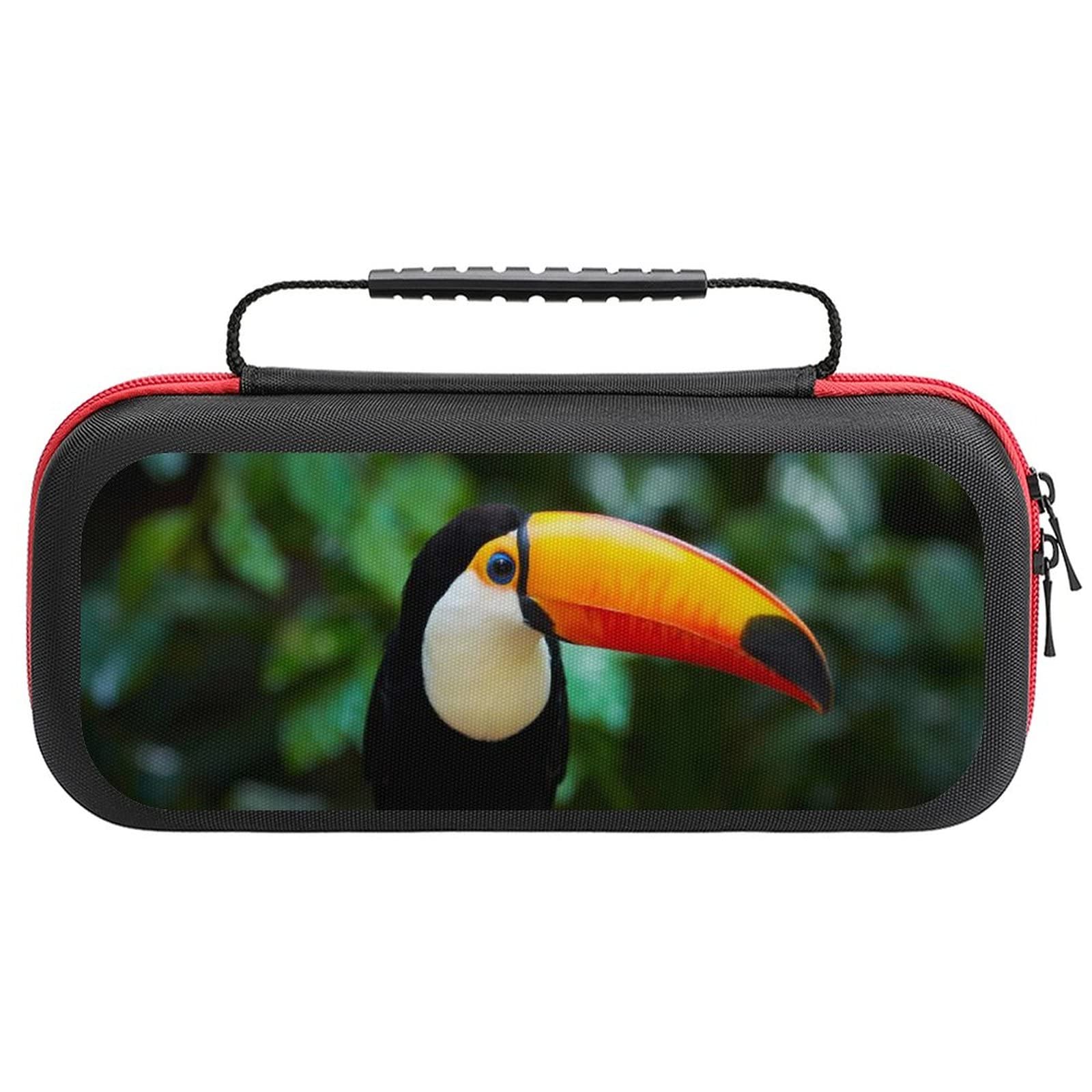 FunnyStar Tropical Toucan Bird Carrying Case for Nintendo Switch - Protective Shell Storage Handbag - Perfect for Travel, Gaming Parties & On-the-Go Protection