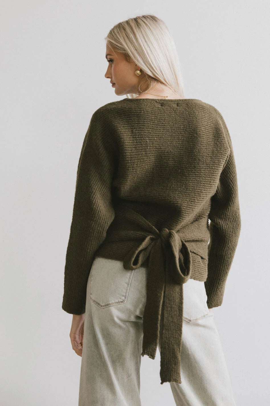 Azura Knit Sweater Women's Green Pullover | Soft Comfortable Winter Casual Wear | Perfect for Office, Date Night & Weekend Outings